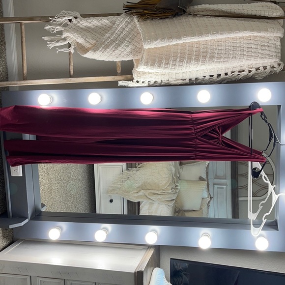 Maroon Pant Romper - Picture 1 of 3